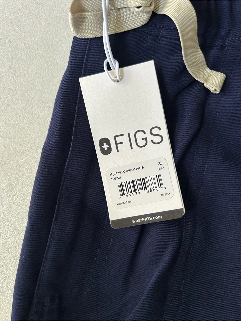 Figs Men's Navy Cairo Straight-Leg Scrub Pant